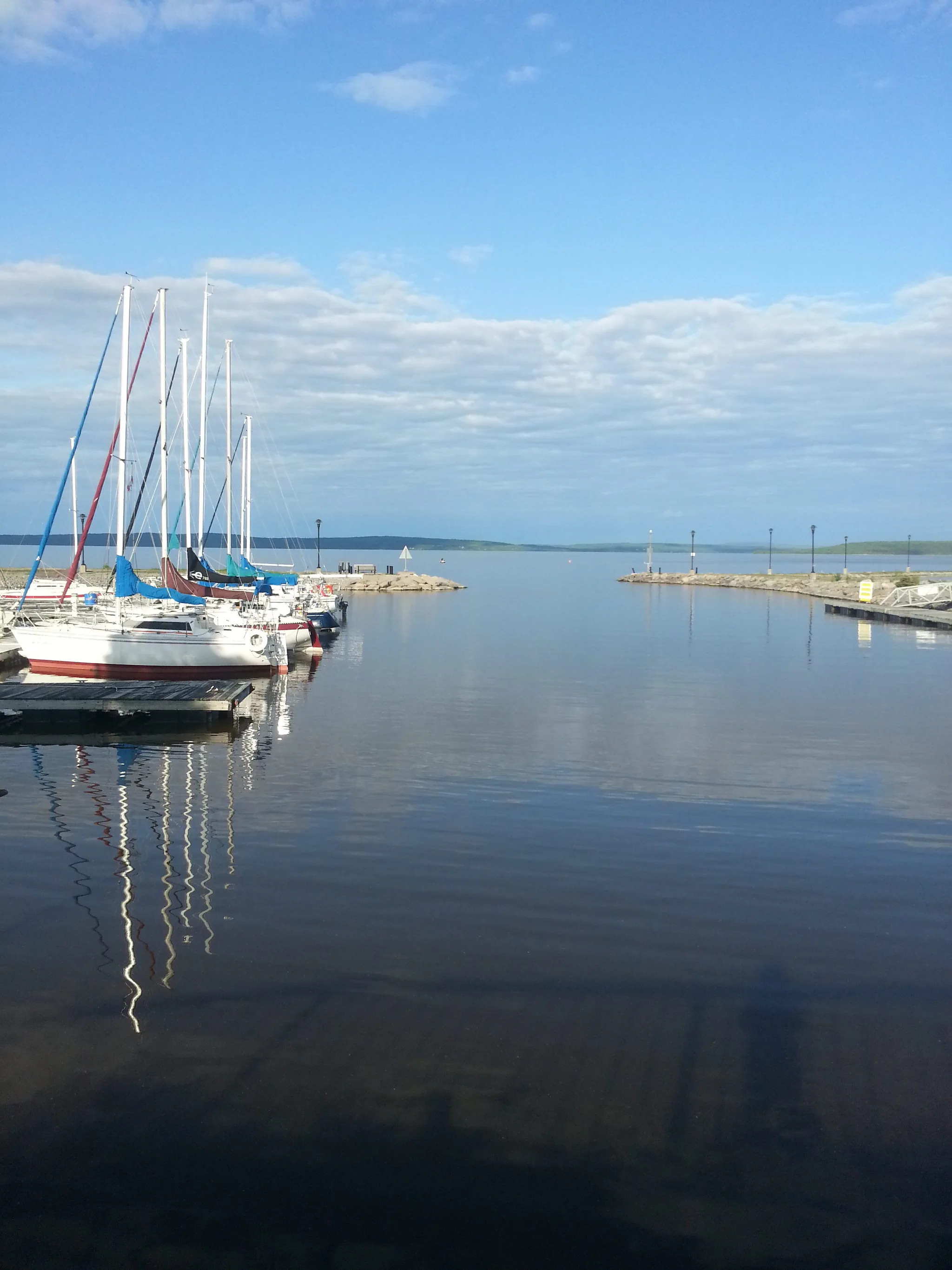 Voiliers dans la marina de Haileybury